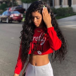 Brazilian Hair Water Wave Bundles With Lace Closure