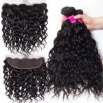 Peruvian Wet and Wavy Bundles With Frontal Sale