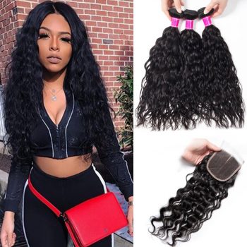 Wet And Wavy Bundles With Closure Recool Hair