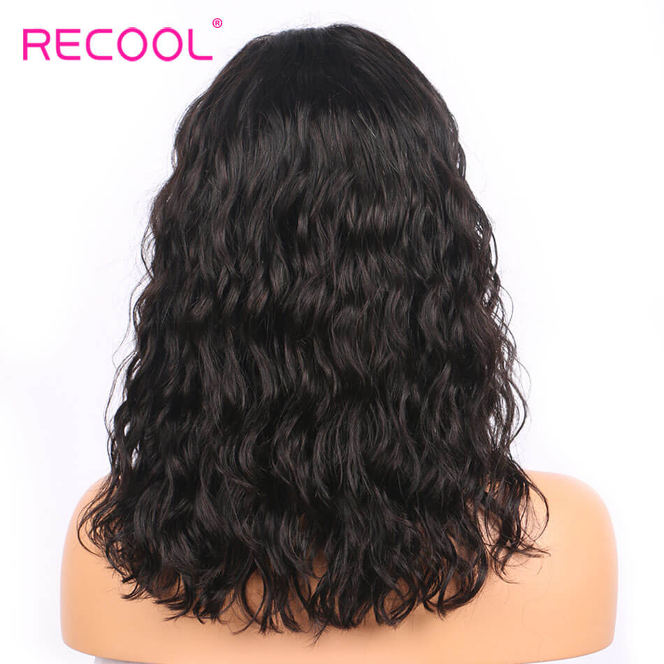 Short Bob Wavy Wigs Lace Frontal Wig 100% Virgin Human Hair Wigs Beauty Hairstyles