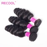 Indian Loose Wave 3 Bundle Deals Recool Virgin Hair Loose Curly Human Hair Weave 8A High Quality