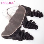 Peruvian loose wave 4 bundles with frontal