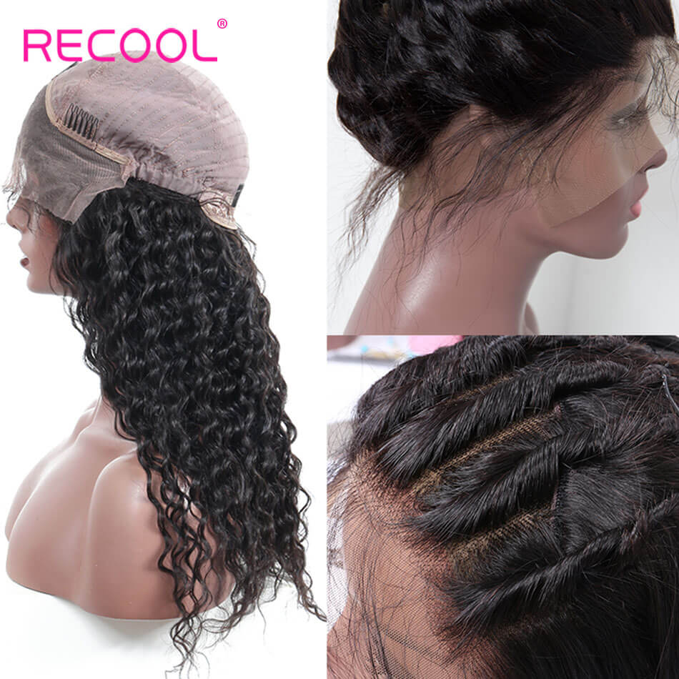 Lace Front Human Hair Wigs Deep Wave Human Hair Wigs For Black Women 8A Pre Plucked 180% Lace Front Wigs