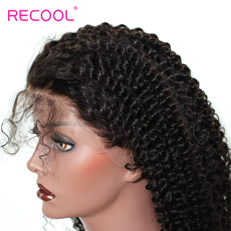 Kinky curly Lace Frontal Wig Virgin hair Kinky curly Lace Front Wigs Human Hair Wigs for Black Women with Baby Hair Kinky Curly Wigs