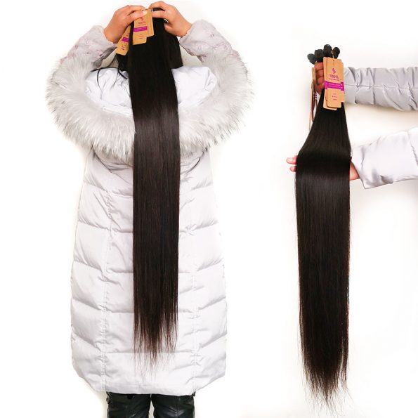 Long Brazilian Straight Hair 30 32 34 36 38 40 Inch