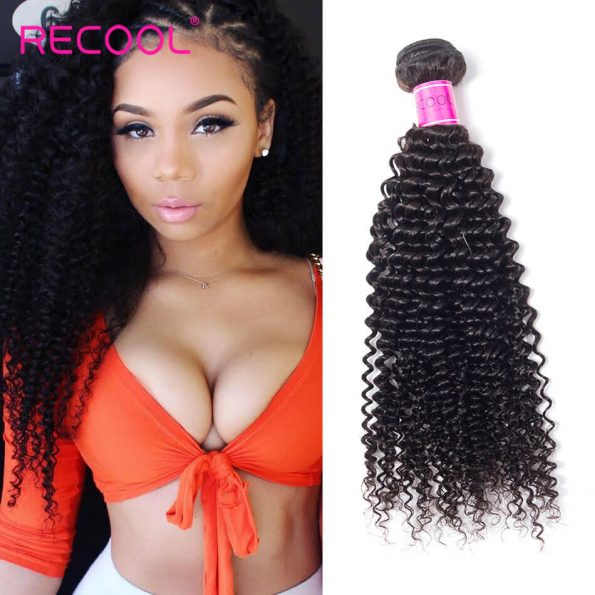 Recool Afro Kinky Curly Brazilian Natural Hair Extensions