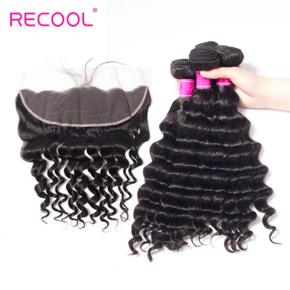 recool hair loose deep 4 bundles with frontal