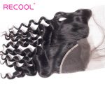10A Loose Deep Human Hair Extensions 13×4 Frontal
