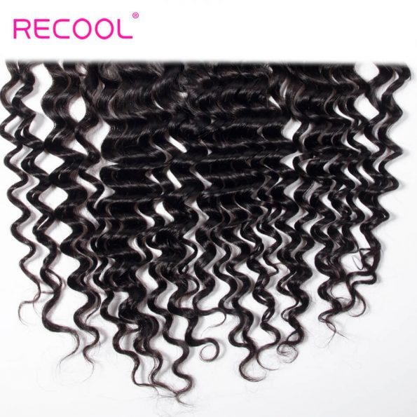Remy Virgin Human Hair deep Wave Lace Frnot Closure