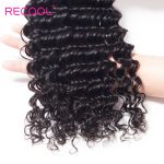 Indian deep curly 3 bundles with frontal