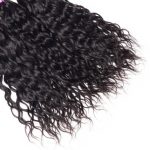Brazilian Human Hair Water Waves Bundles With Lace Closure