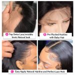 straight human hair wig