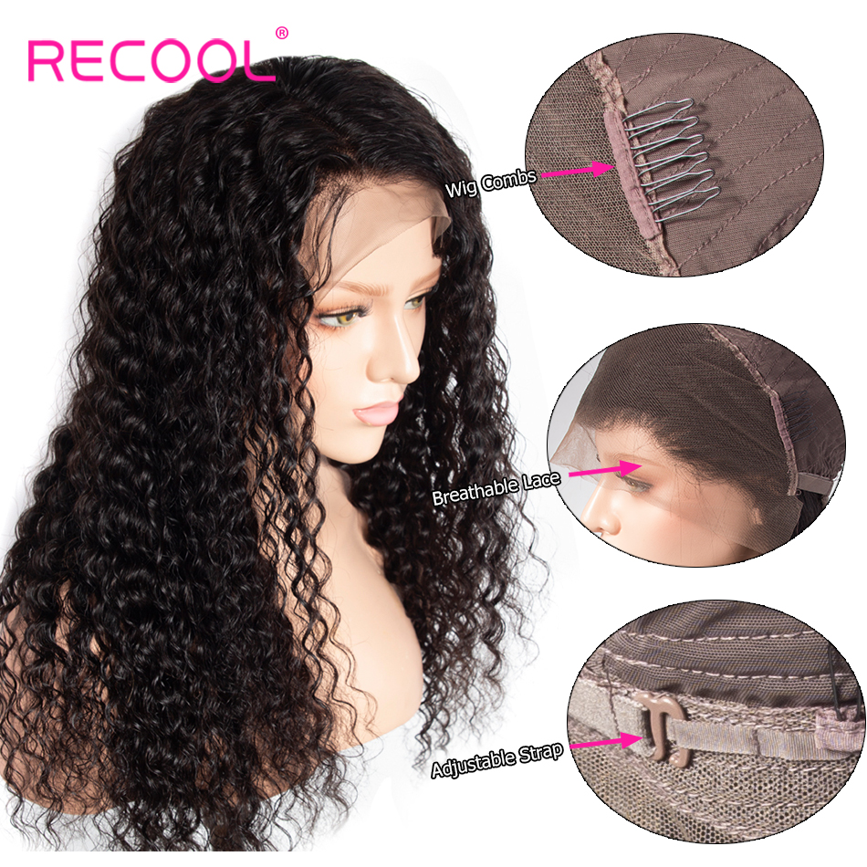 deep wave human hair lace front wig 1