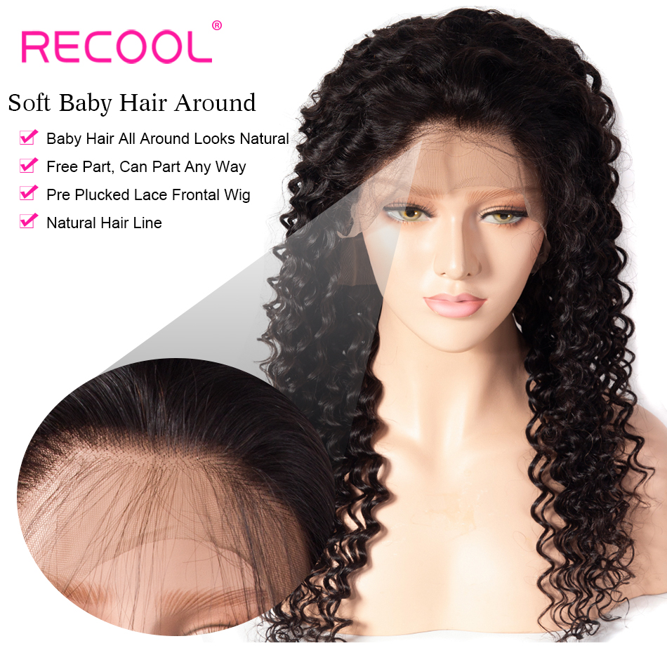 deep wave human hair lace front wig 2