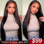 straight human hair wig today’s deal