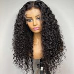 water wave human hair lace front wig