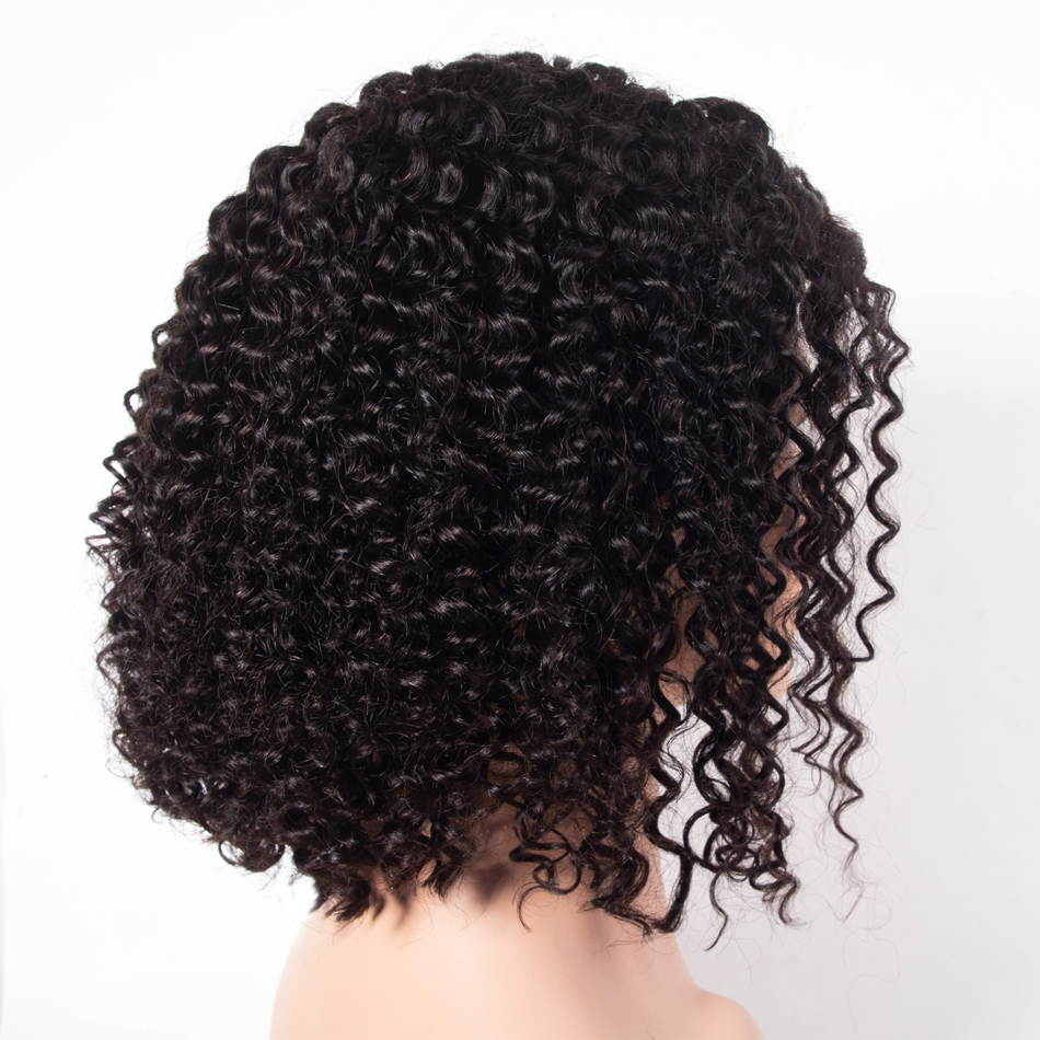 curly wave bob lace front wig