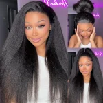 kinky straight 360 lace wig