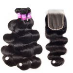 Brazilian Transparent 3 bundles with closure