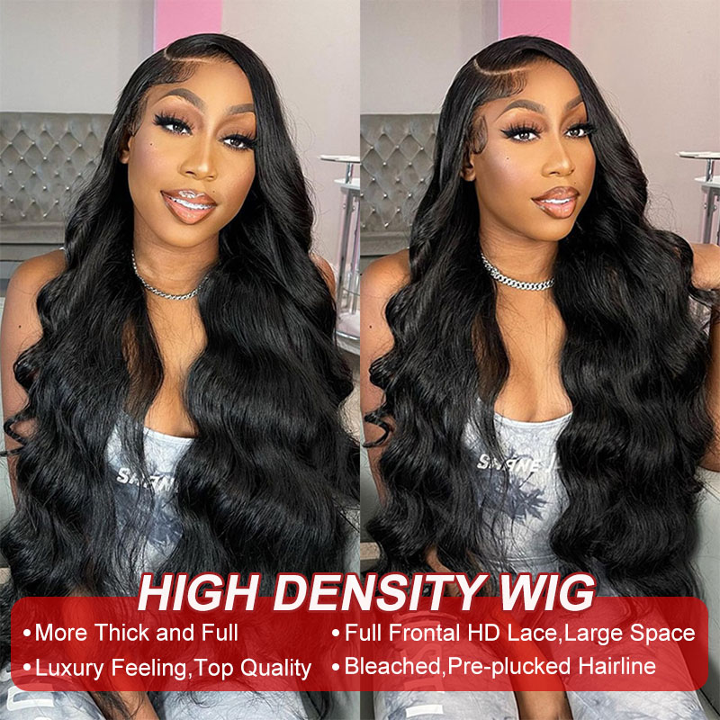 high density body wave wig
