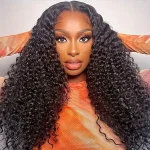 Deep wave human hair wig