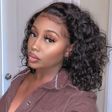 Water Wave Glueless Bob Wig 13x4 Lace Wig | Recool Hair