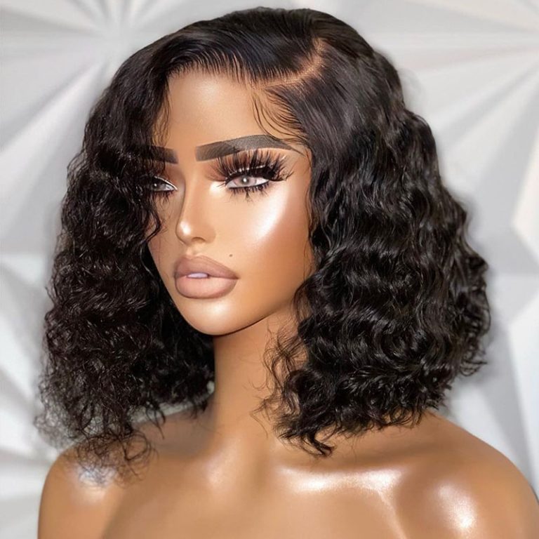 Water Wave Bob Wig Short 13x4 Lace Front Wigs | Recool Hair