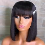 short cut bob with bang