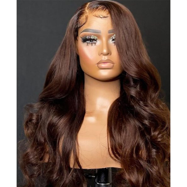 brown lace front wig 2