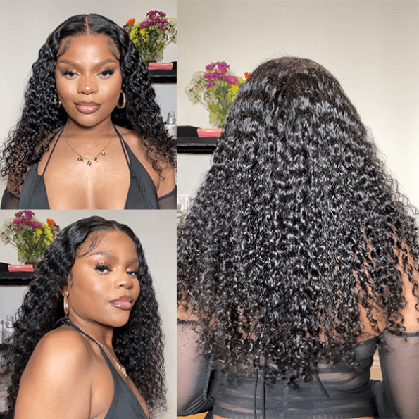 deep wave glueless wig
