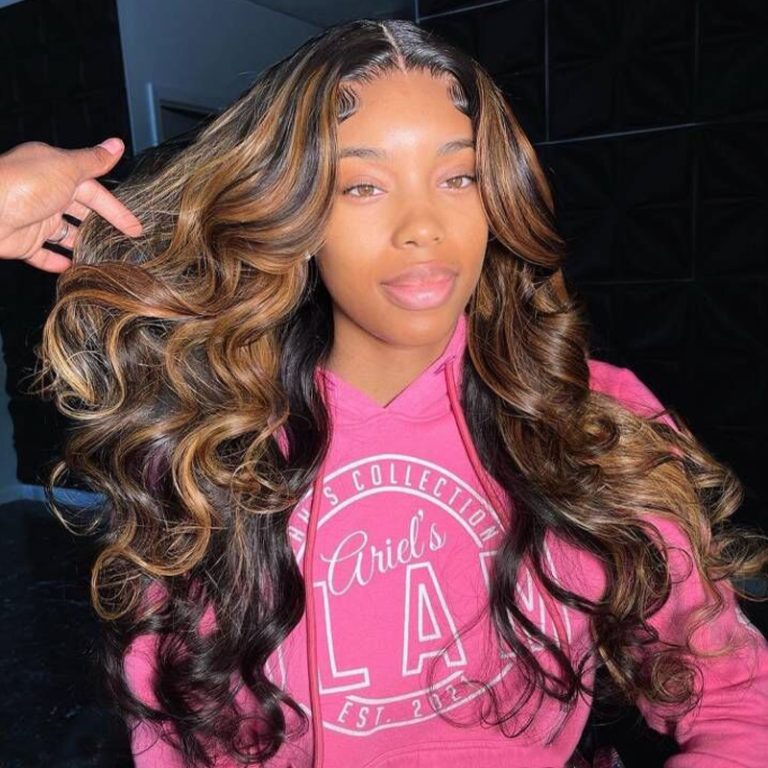 Highlight Body Wave Wig 13x4 Lace Front Wig | Recool Hair