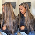 Highlight 13×4 body wave lace front wig