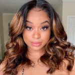 Highlight colored lace wig 3