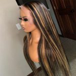 Highlight 13×4 body wave lace front wig