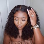 kinky curly shoulder length wig