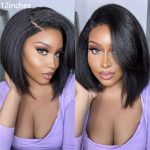 kinky straight bob wig human hair (7)