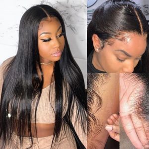 straight HD 13x4 lace front wig