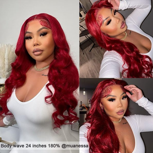red body wave wig 4