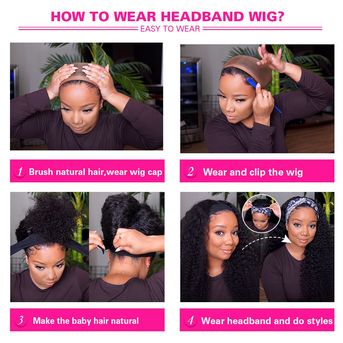 how-to-wear-headband-wig
