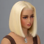 613 blonde human hair bob wig (1)