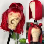 red bob wig