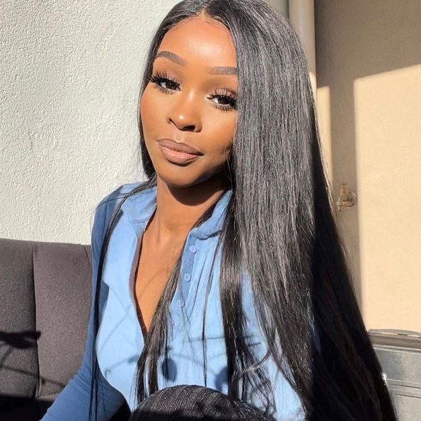 glueless straight hair wig