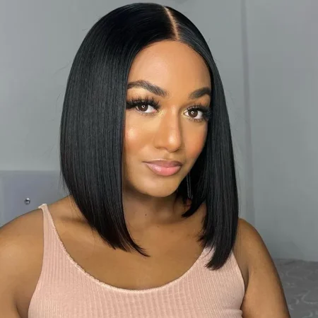 straight hair human hair bob wig
