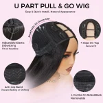 u part wig yaki straight