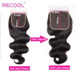body wave bundles with 6×6 Closure