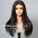 layered straight human hair wig (1)