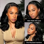 short body wave wig with layer (1)