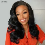 short body wave wig with layer (1)