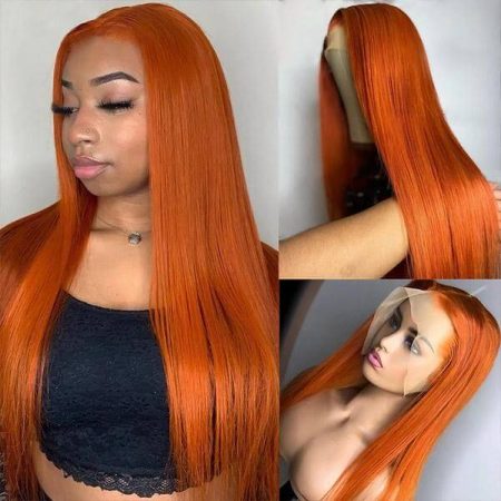 ginger_orange_wig straight hair