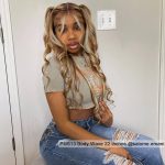 brown with blonde highlight wig recool body wave